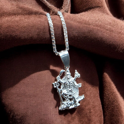 Kali Mata Silver Pendant