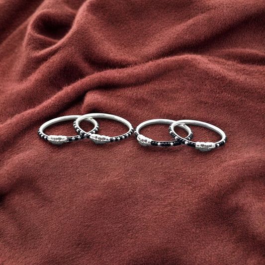 Traditional Black Beaded Baby Hand Kada  (Pair)