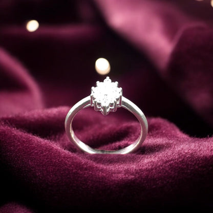 Marquise Cluster Bloom Ladies Ring