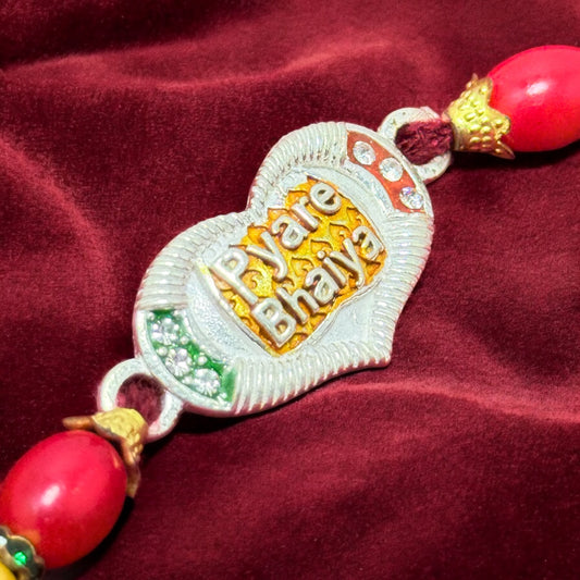 Traditional Silver Rakhi