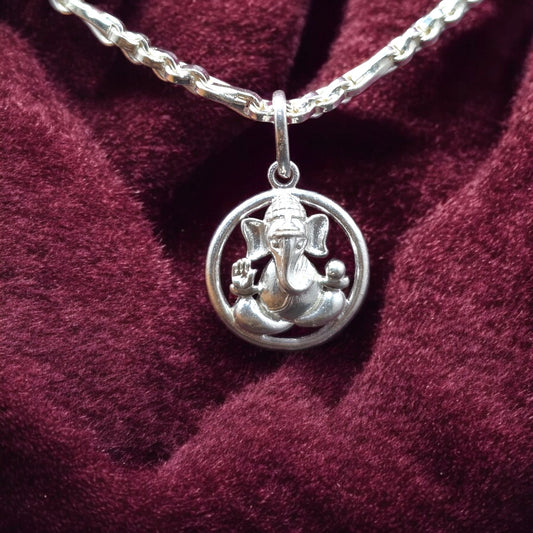 Lord Ganesh Silver Locket