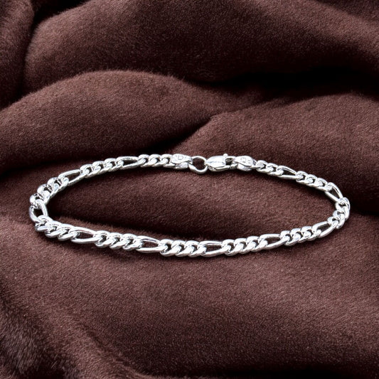 Classic Figaro Silver Bracelet