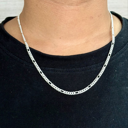 Men’s silver figaro chain 20 Inches