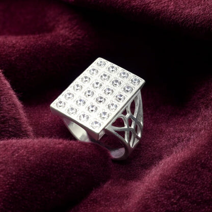 Majestic CZ Frame Gents Ring